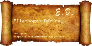 Ellenbogen Dóra névjegykártya
