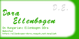 dora ellenbogen business card